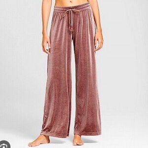Gilligan & O'Malley Velour Wide Leg Lounge Pants, sz. XS